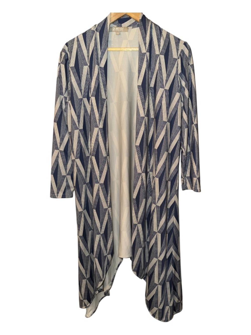 Manaola Hawaii Waiolu Tribal Cardigan duster Jacket XS